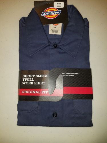 Dickies Medium Short Sleeve Work Shirt blue original fit