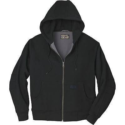 Gravel Gear Hooded Thermal-Lined Sweatshirt - Black, 2XL