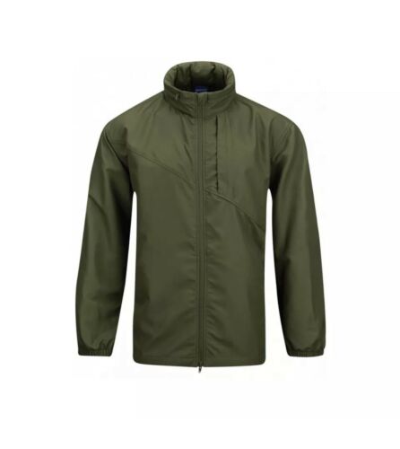 Propper Men's (Medium) Packable Lined Wind Breaker Jacket - Full Zip - Olive