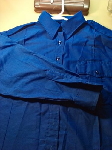Lot of 2  Womens HORACE SMALL  Long  Sleeve Uniform Shirt TSA Blue XL Pre Owned