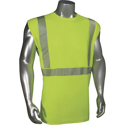 Radians RadWear USA Class 2 Breezelight Mesh Sleeveless Safety T-Shirt- Lime 2XL
