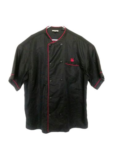 Chick-fil-A Chef Coat Jacket Short Sleeve Team Style Uniform OOBE Black 2XL