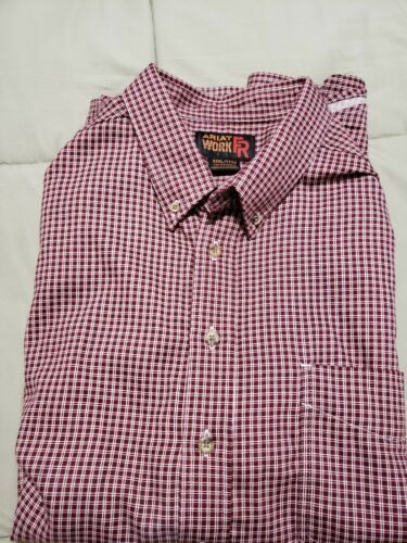 Ariat FR XXXL Long Sleeve Shirt Burgundy