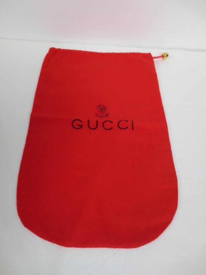 Gucci DUST BAG 100% Authentic GG Red Clutch Purse Shoes wallet Small size