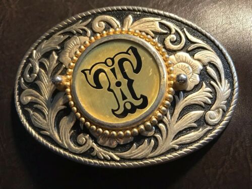 Initial T Belt Buckle: Made In USA!