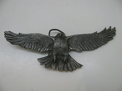 Vinegarroon Foundries 1978 Fine Pewter HAWK- EAGLE Belt Buckle