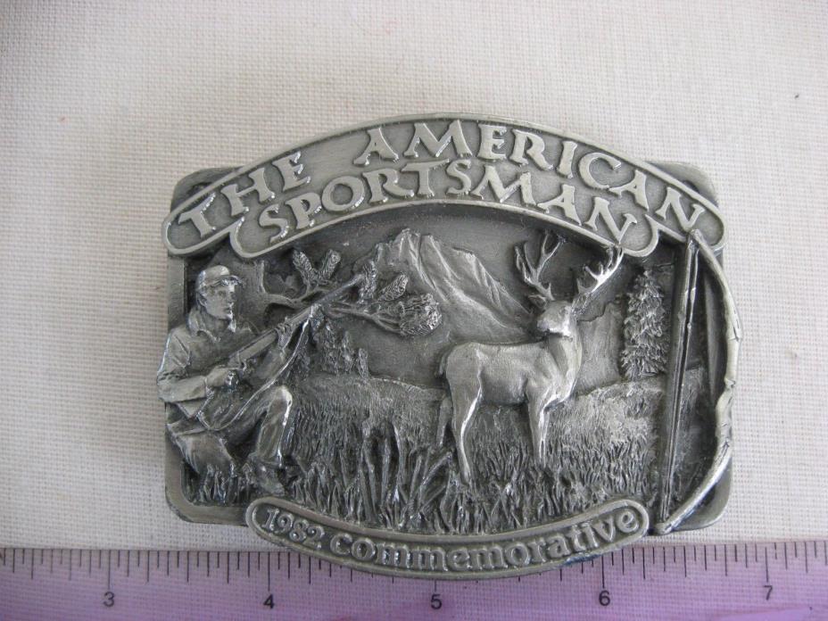 1982 Siskiyou Belt Buckle American Sportsman 1418/2500 Commemorative hunting