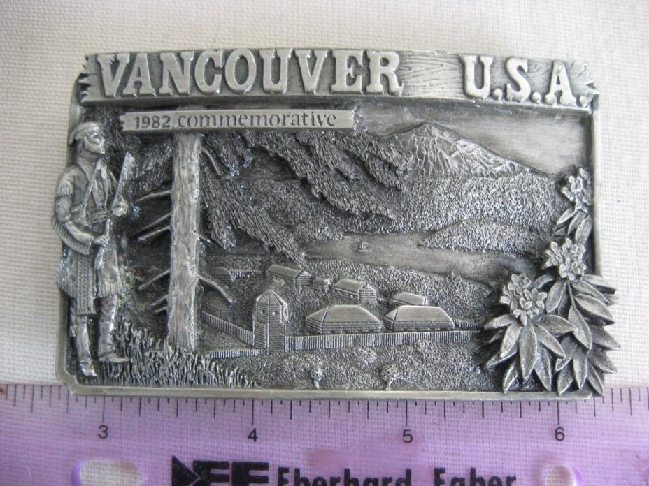 1982 Siskiyou Belt Buckle Vancouver Washington 465/1000 Commemorative