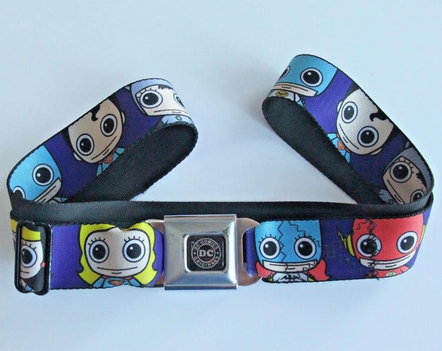 DC Comics Mini Faces Seat Belt Style Belt Super Heroes Buckle Down 26