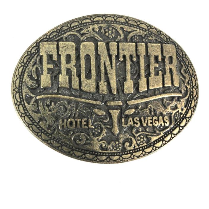 Vintage Frontier Hotel Las Vegas Belt Buckle