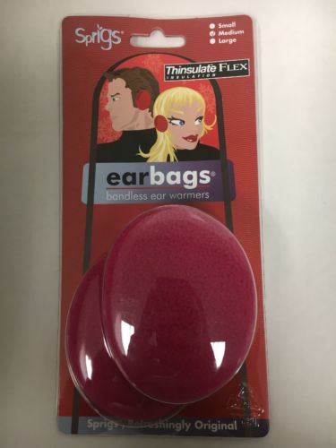 Sprigs Earbags Bandless Ear Warmers/Earmuffs with Thinsulate Pink Medium 563128