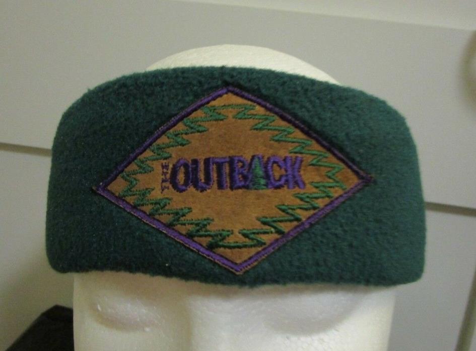 NICE VTG Merkley Headgear The Outback Green Fleece Headband Ski Ear Wrap