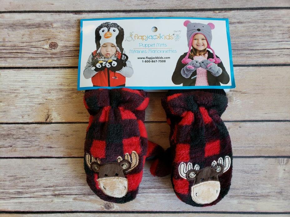 FlapJack Kids Puppet Mittens Winter Animal Fleece Gloves Toddler Youth Size New