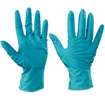 Ansell Touch N Tuff Nitrile Gloves Large Green 100/Case GLV2007L