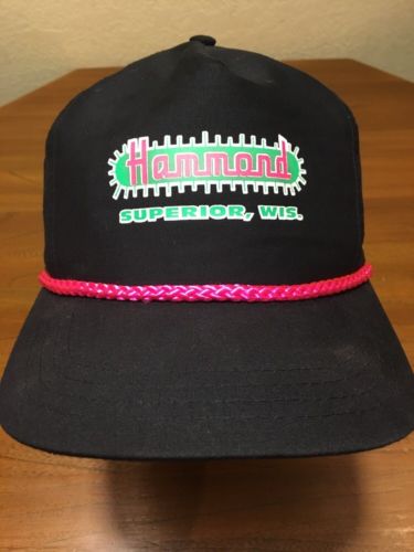 Hammond Superior, Wisconsin Hat Snapback Black Adjustable