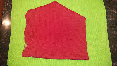 Merkley Headgear 100% Virgin Wool Red Winter Beanie Ski Sweater Hat EUC!