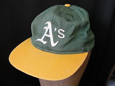 Oakland A's Athletics Youth Snapback Cap Hat Embroidered Logo Green Gold MLB