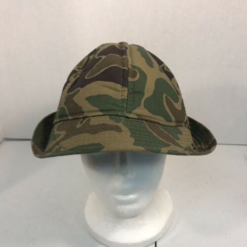 Vintage Camo Jones Hunting Hat Polyester Foam Lined Size Mens Small Headwear