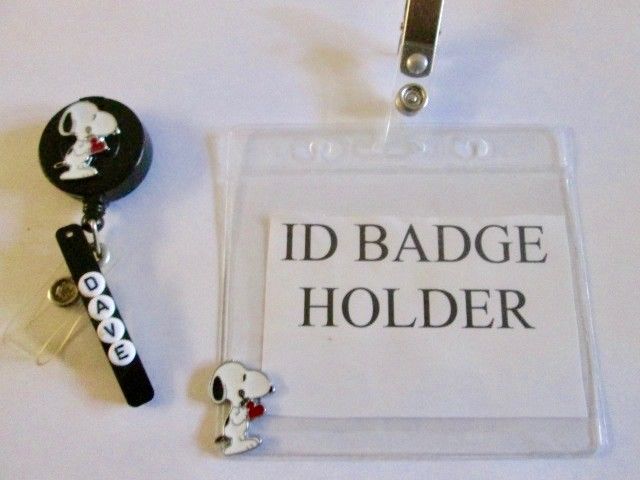 ID Badge Retract Reel,Card Holder,Snoopy, Medical,,Pediatric, Nurse,ER,ICU,NICU