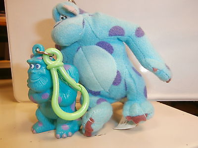 Disney Pixar Monsters Inc Sulley Keychain SET OF 2