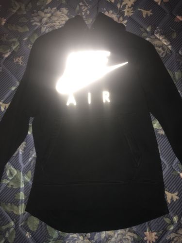 Adult Small Nike Black Reflective Hoodie Super Thick And Warm