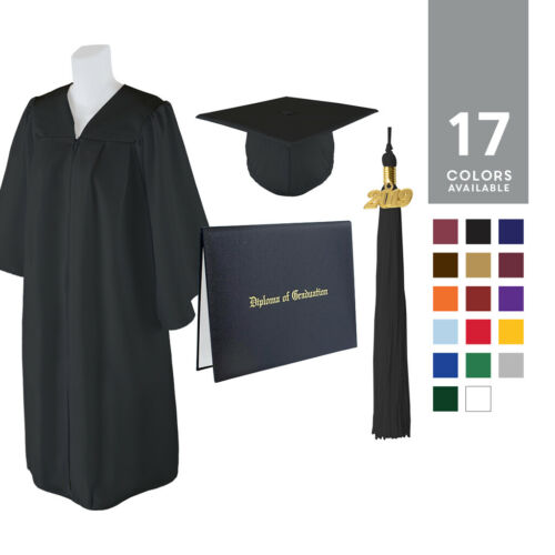 Class Act Graduation Graduation Cap, Gown, Diploma Cover & Matching 2019 Tassel,