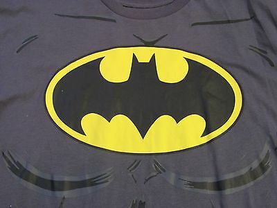 1316-DC Comics Batman Caped T Shirt Gray SZ XL Kids/Small-Medium Adult