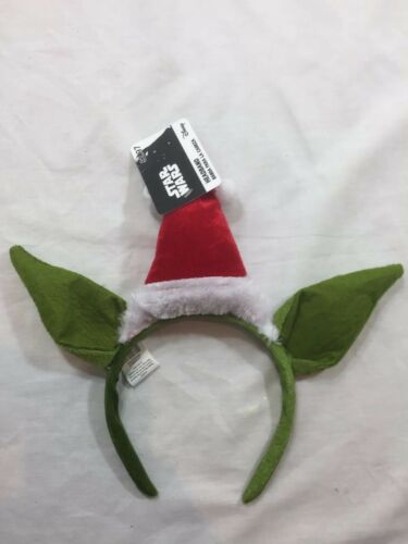 Disney Star Wars Yoda Wars Christmas Headband Size Adult Santa Hat
