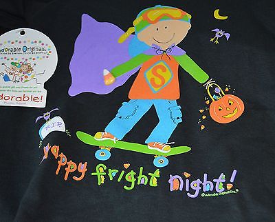 Adorable Originals Happy Fright Night Boy's T-shirt Halloween Small