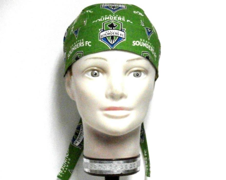 Seattle Sounders Soccer Lime Do Rag 100%Cotton #373 New Handmade One size fits