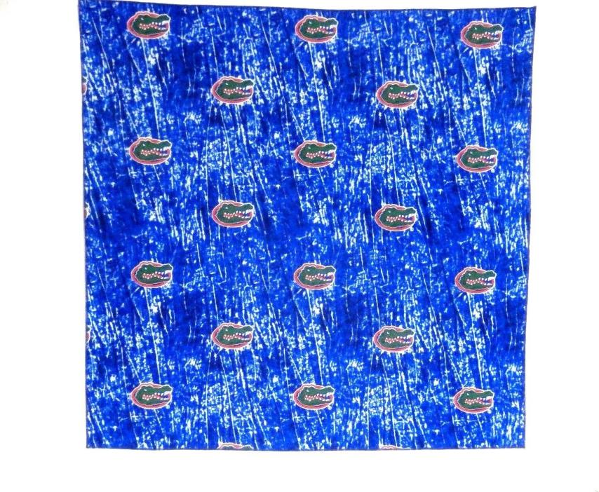 Florida Gators Bandanna on Blue 100%Cotton #262 New Handmade 21
