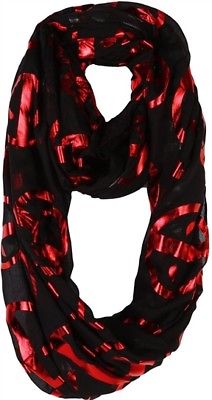 Marvel Deadpool Foil Toss Print Infinity Scarf, New