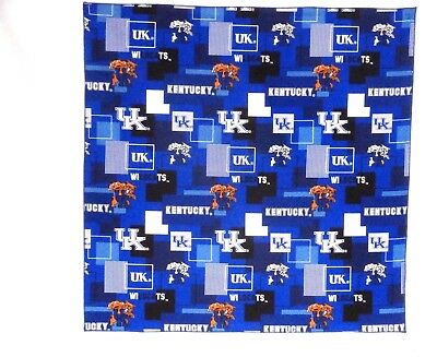 Kentucky University Wildcats Blue Bandanna 100%Cotton #16 New Handmade 21