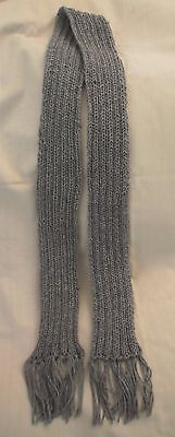 Handmade Knit Scarf - Grey