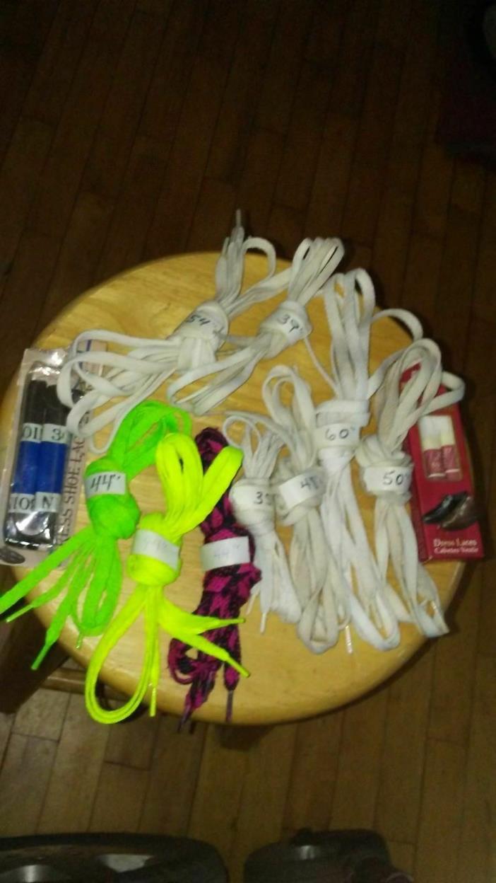 Shoe String Laces Lot Different size different color New/Old stock