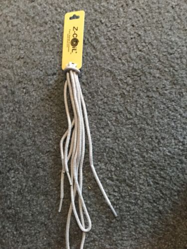 NWT Z-coil Dress Shoe Laces Do Not Stretch M 11 - 14 Gray -