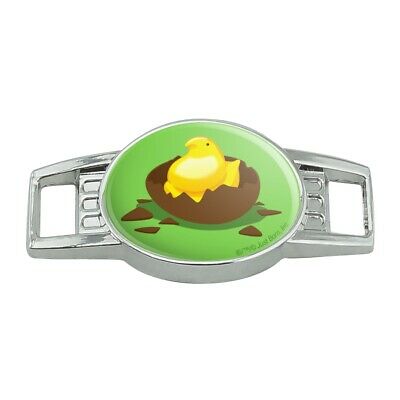 Peeps Hatching Out Of Chocolate Easter Egg  Shoe Shoelace Tag Runner Gym Charm