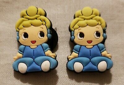 Pair of Cinderella Clog Shoe Charms - NEW