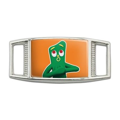Gumby Singing Clay Art Rectangular Shoe Shoelace Tag Gym Charm