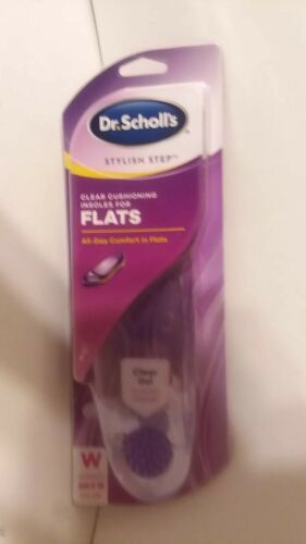 Dr. Scholls Stylish Step Clear Cushioning Insoles for Flats, 1 Pair Women's 6-10