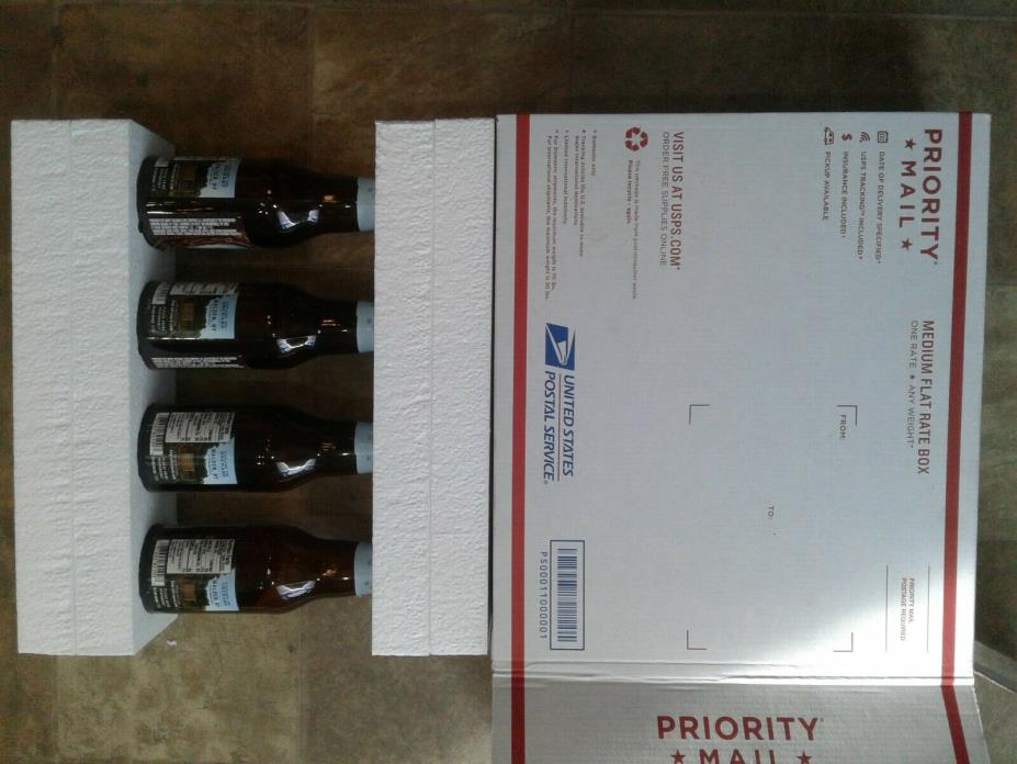 12oz BOTTLE FOAM INSERTS FOR FLAT RATE USPS SHIPPING BOX