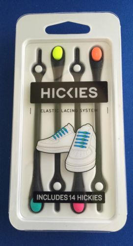 Hickies Elastic Lacing System Sneaker Kicks Replacement Shoelaces Black/Multi
