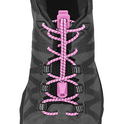 Nathan Run Laces Reflective: One Size Fits All Pink