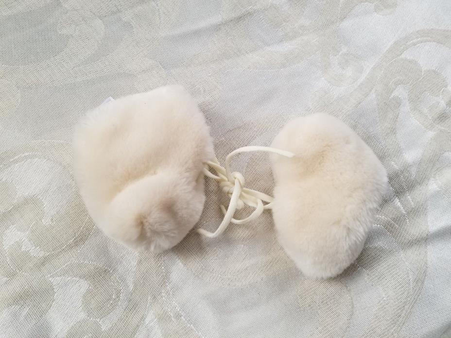 Britt Baby Ivory Faux Fur Booties Shoes