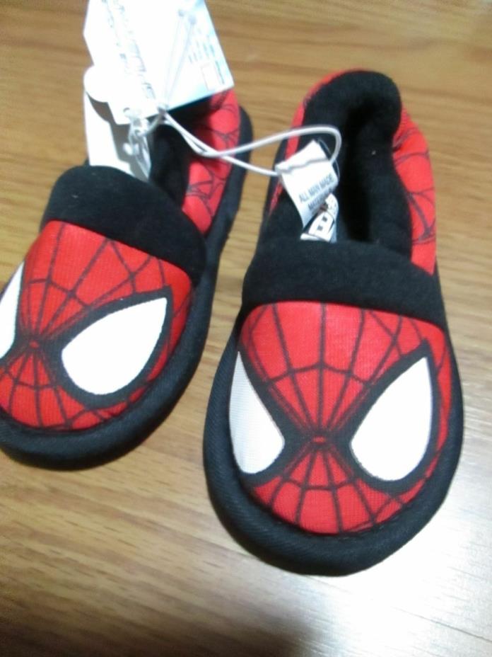 SPIDERMAN TODDLER SLIPPERS SIZE S 5-6 NWT