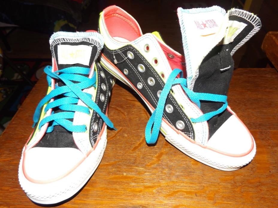 MENS OR WOMENS CONVERSE ALL STAR SHOES MULIT. COLOR LACE UP SZ 7 MENS, LADYS 9