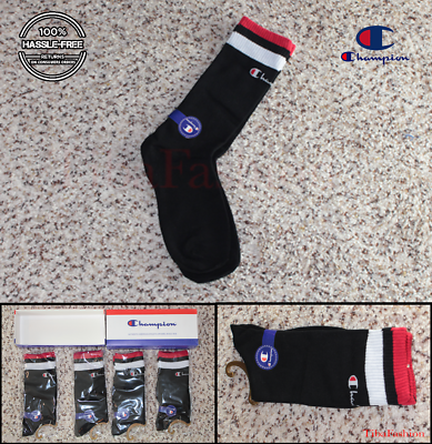 Champion black socks for men women footwear 5 packs comes with box combo NEW