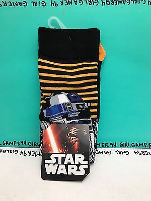 Star Wars The Force Awakens R2D2 Unisex Long Cotton Soft Socks - LucasFilm -NEW!