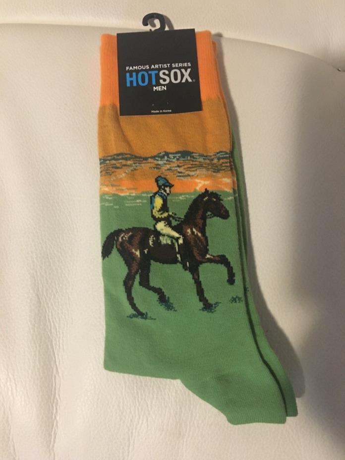 New Men's HOT SOX  socks Houres print green size 9-11