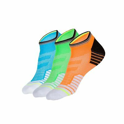 3 Pairs Blister Resist No Show Athletic Running Socks for Men and Women (Mens...